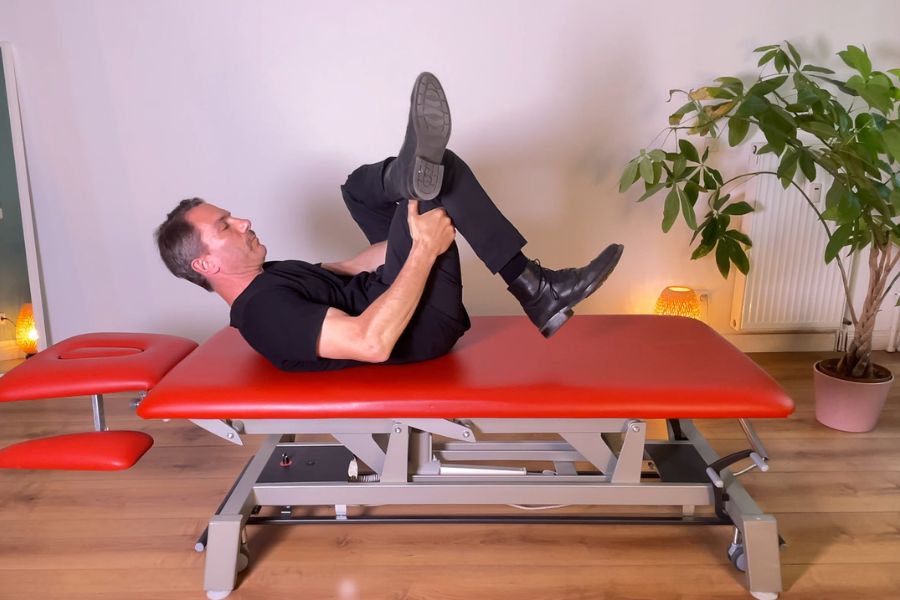 Figure-4-Stretch Piriformis Dehnung Ischias Übung