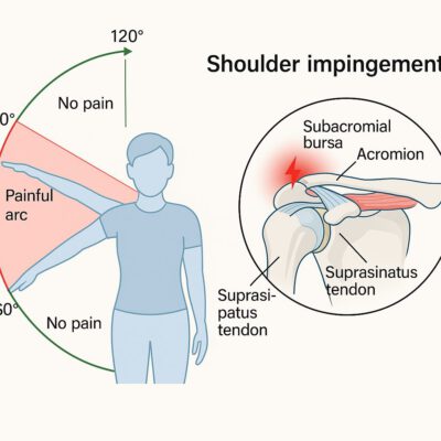 Painful Arc beim Schulter-Impingement – Schmerzen zwischen 60 und 120 Grad Armhebung
